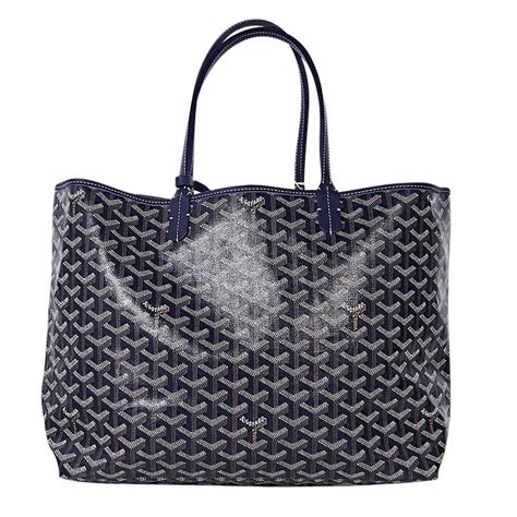 navy blue Goyard tote